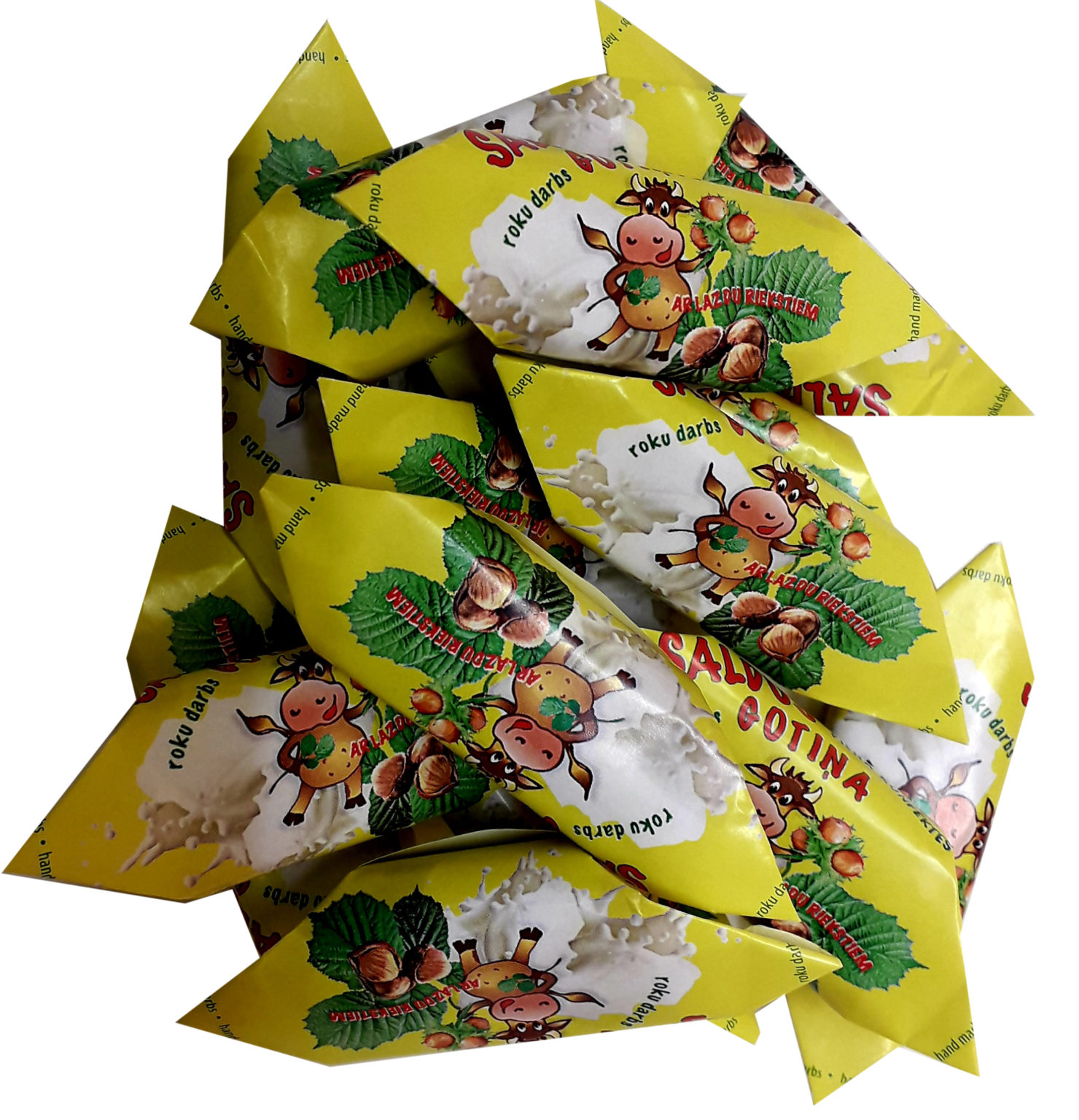 Milk candy 'Gotiņa' with hazelnuts 0,5kg - Saldus pārtikas kombināts