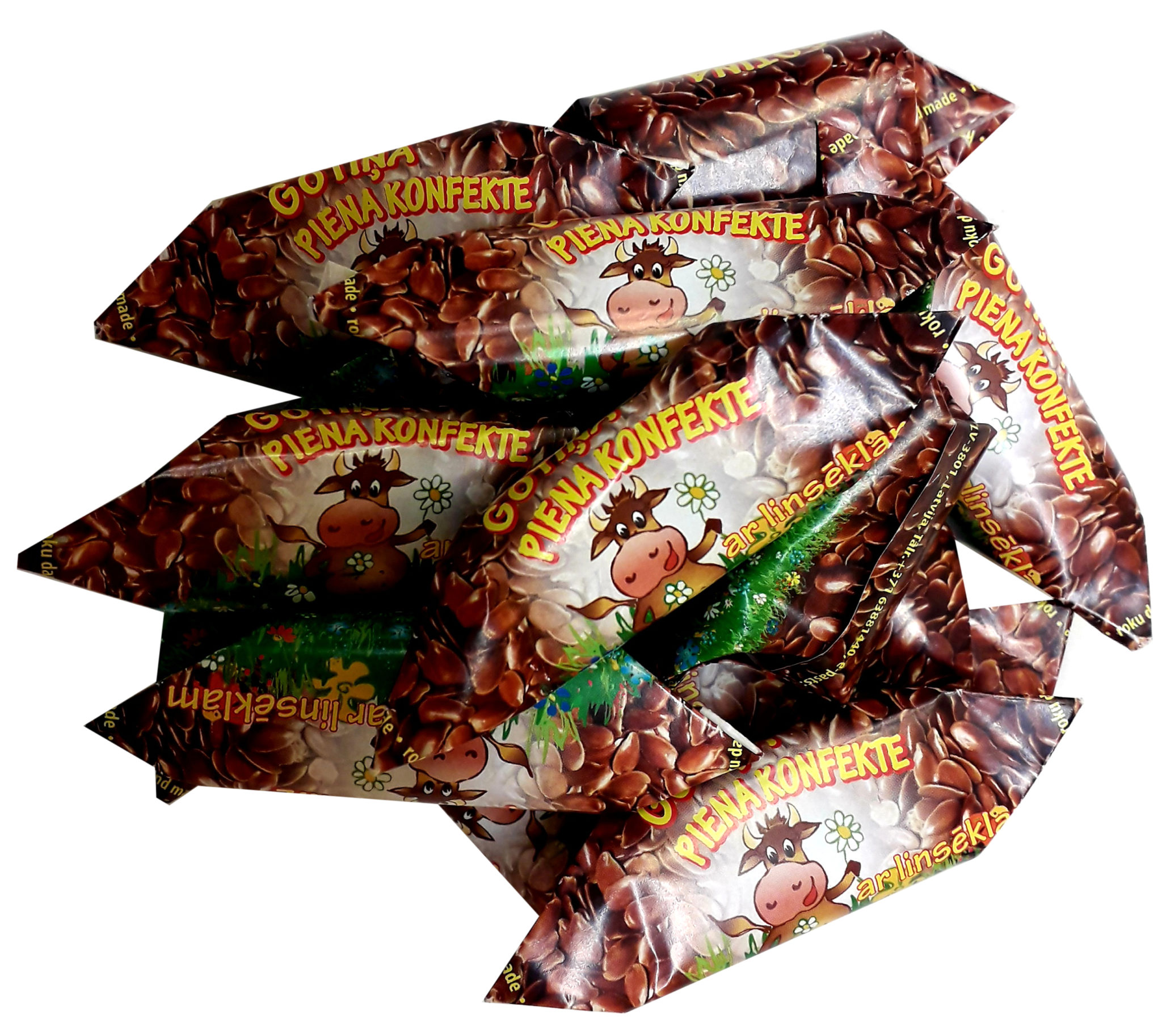 Konfekte ''Gotiņa'' ar linsēklām 0,5kg - Saldus pārtikas kombināts