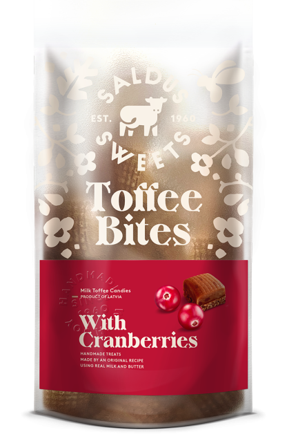 Toffee with cranberries 0,175kg