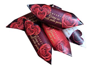 Konfekte "Gotiņa ar rožu ziedu garšu" 0,5kg